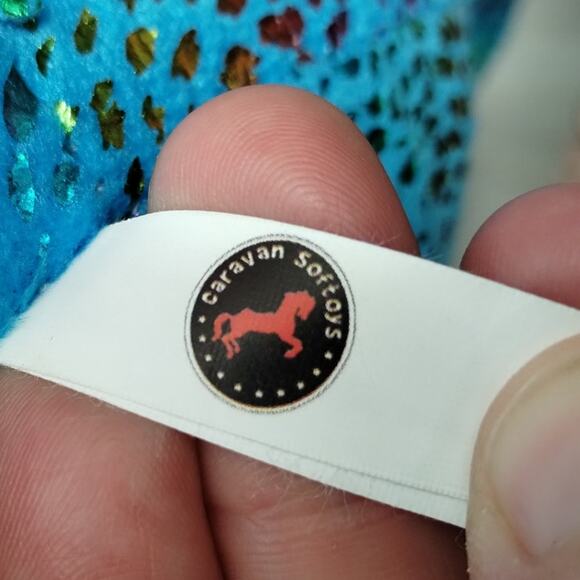 Toy Factory 16" Drago Dragon Rainbow Metallic Pink Belly Plush Stuffed Animal - Picture 10 of 10